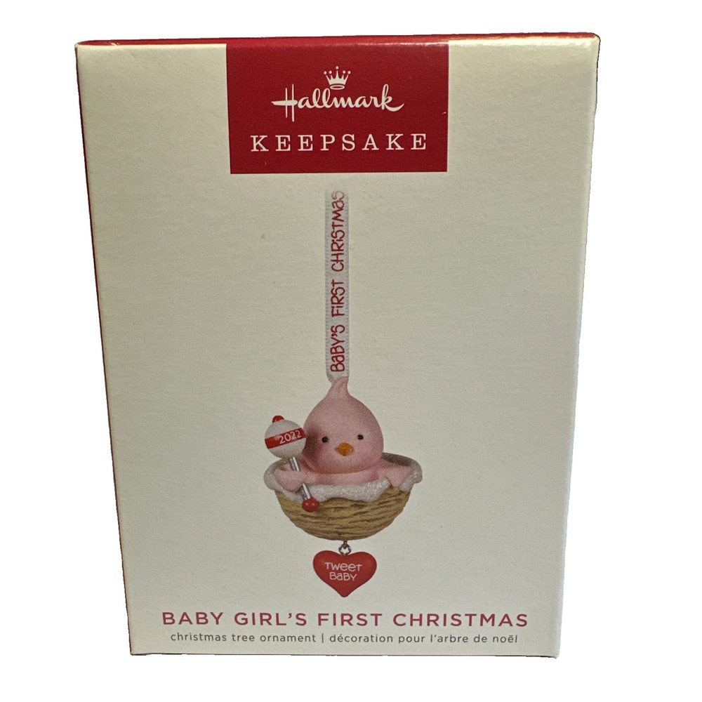 Hallmark Ornament- "Baby Girl's First Christmas" 2022